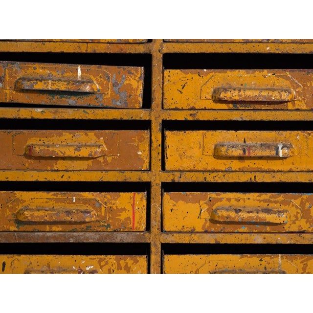 Industrial Chest of Drawers in Pine and Iron, Central Europe, 1950 For Sale - Image 10 of 13