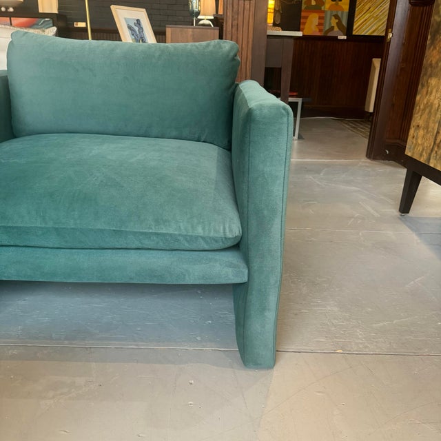 Gobi Fully Upholstered Modern Lounge Chair With Floating Seat Design For Sale In Cleveland - Image 6 of 6