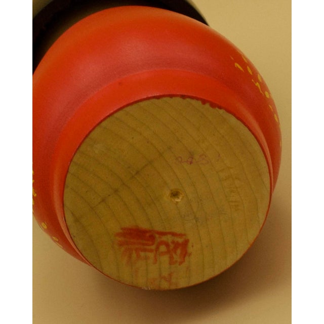 Wood 1970s Signed Japanese Sosaku Kokeshi by Kazuo Takamizawa, Mid-Century Studio Folk Sculpture For Sale - Image 7 of 7