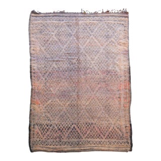 Authentic Moroccan Vintage Rug - 10 X 6.5 Ft For Sale