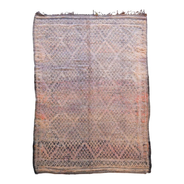 Authentic Moroccan Vintage Rug - 10 X 6.5 Ft For Sale