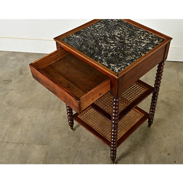 Wood French 19th Century Walnut Etagere-Side Table For Sale - Image 7 of 12
