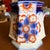 Antique Gaudy Welsh Crescent Pinwheel Flow Blue Covered Sugar Bowl, Circa 1840s A superb and finely preserved covered...