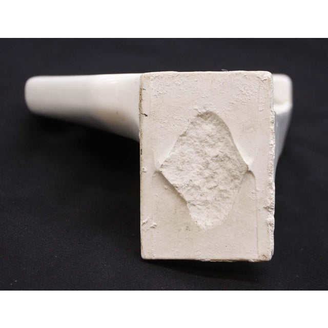 Ceramic Vintage White Ceramic Corner Wall Cup & 4 Toothbrush Holder For Sale - Image 7 of 7