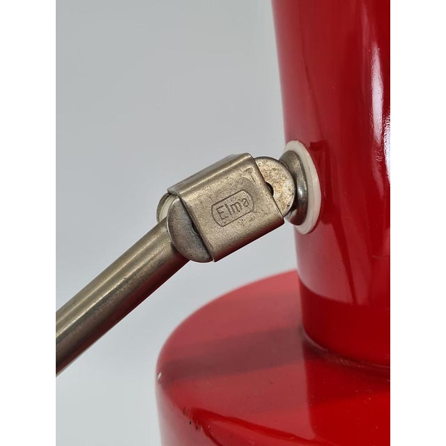 Modernist Red Desk Lamp from Elma, 1970s For Sale - Image 9 of 14