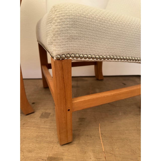 Teak Outdoor Shin Toaster Chair by Lee Industries, Pair For Sale - Image 11 of 12