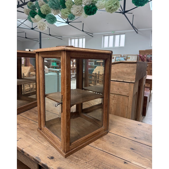 Small Art Deco Oak Display Cabinets, 1920s, Set of 2 For Sale - Image 18 of 18