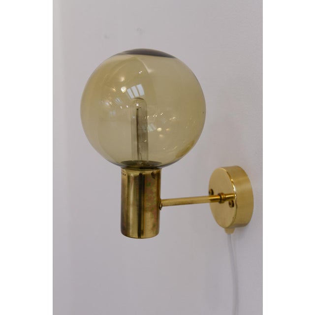Gold Swedish Brass Wall Light by Hans-Agne Jakobsson for Markaryd, 1960s For Sale - Image 8 of 18