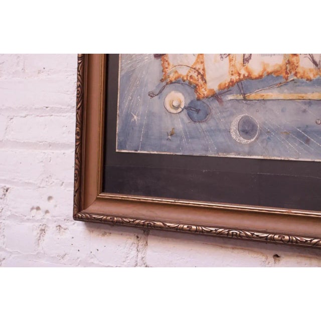 Parker Panttila Surrealist Study Watercolor on Board For Sale In New York - Image 6 of 7