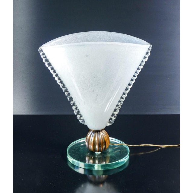 Blown Glass Table Lamp from Barovier, 1930s For Sale - Image 10 of 18