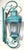 Monumental Coach Style Brass & Bronze Wall Lantern With Verdigris Finish . For Sale In Miami - Image 6 of 15
