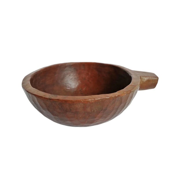 Mid 20th Century Small Vintage Nepal Wood Bowl For Sale - Image 5 of 5