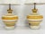 Yellow A Pair of Vintage 1960s Striped Ceramic Table Lamps by Remains Lighting For Sale - Image 8 of 18