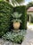 Vintage Italian Neoclassical Style Terracotta Garden Planter With Caryatid Reliefs For Sale - Image 10 of 12