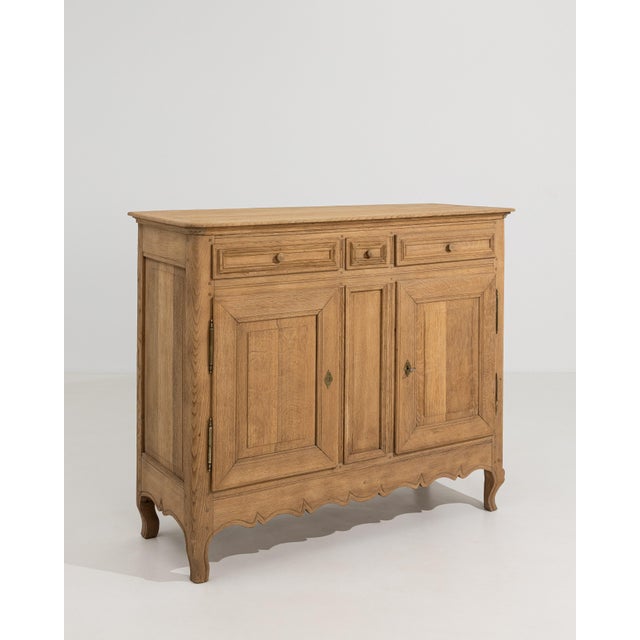 Oak Louis XV Buffet, Rococo Style, France, 19th Century For Sale - Image 11 of 15