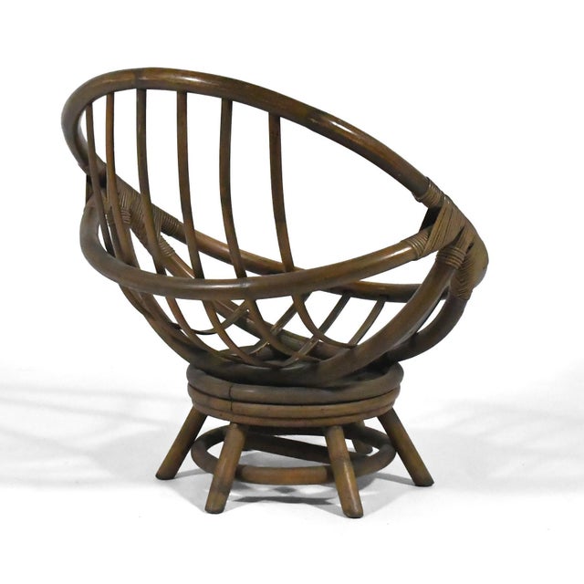 Clarke Casual Rattan Lounge Chair For Sale - Image 10 of 13