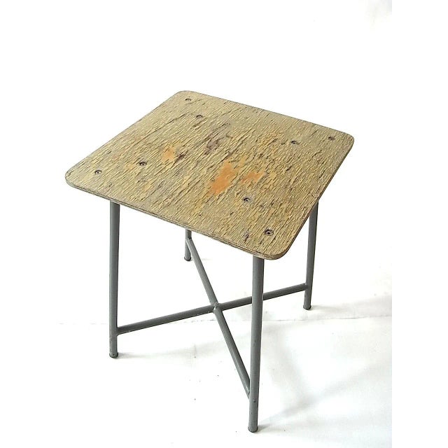 Vintage Belgian Industrial Stool, 1960s For Sale - Image 6 of 6