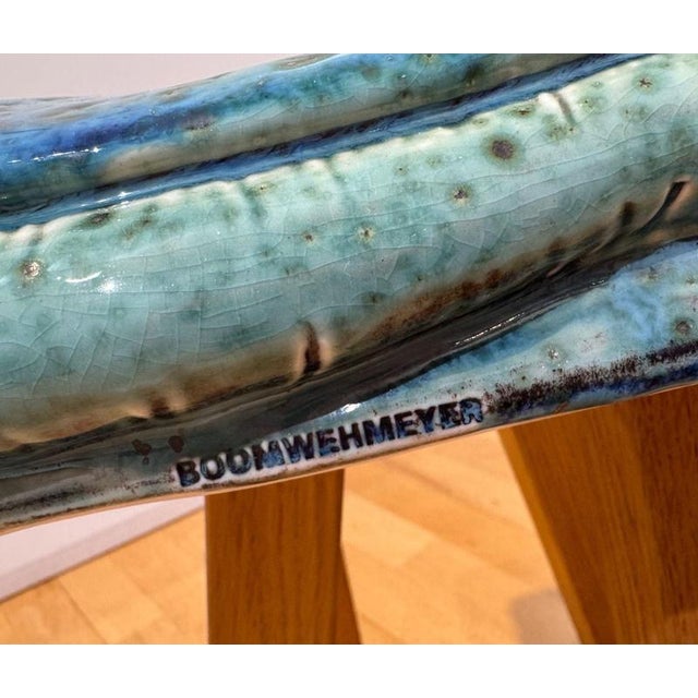 Wood Porcelain and Oak Stool by Judith van den Boom, Netherlands, 2012 For Sale - Image 7 of 9