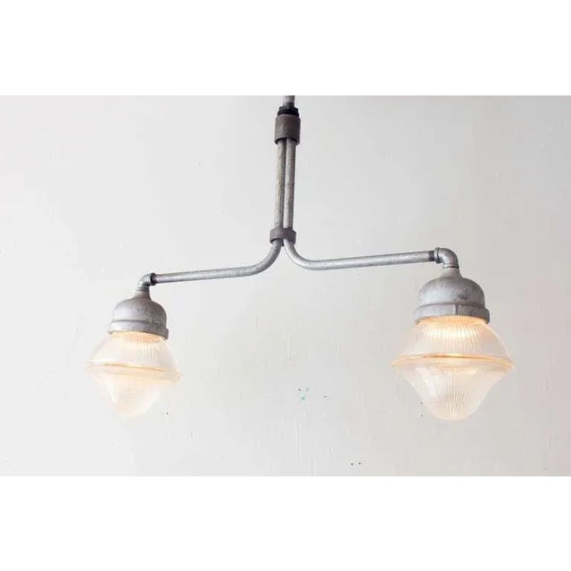 Industrial Dual Crouse-Hinds Holophane Pendant For Sale - Image 3 of 6