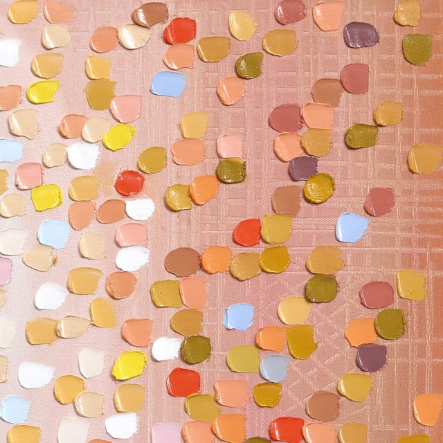 Abstract Sun - Abstract Warm Tone Textured Impasto Illuminous Oil Painting on Canvas Original Artwork by Ekaterina Ermilkina For Sale - Image 3 of 9