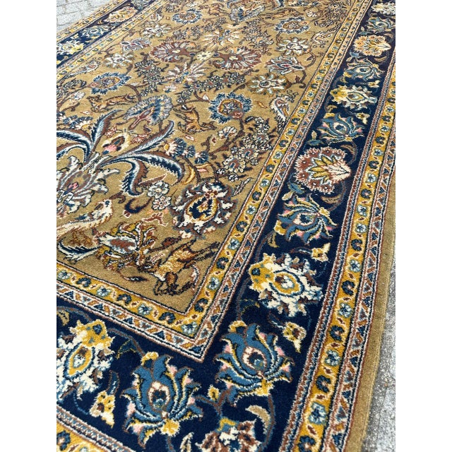 Textile Mid-Century Kashan Rug, 1960s For Sale - Image 7 of 18