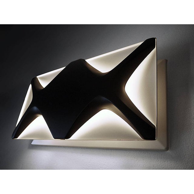 Large Oyster Light Panel by Dieter Witte & Rolf Krüger for Staff, 1968 For Sale - Image 3 of 7