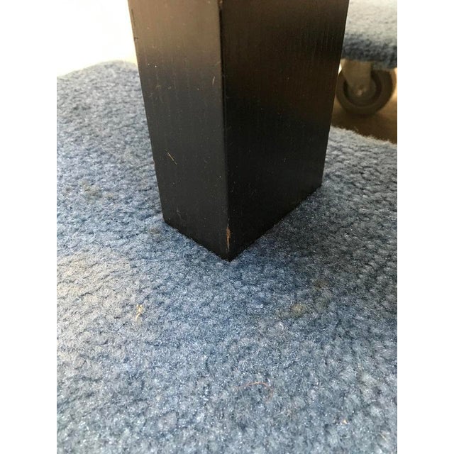 1970s Brutalist Black Stained Oak Buffet For Sale - Image 11 of 14