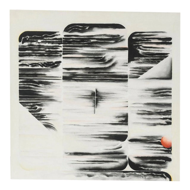 1977 "The Passage of Night" Christopher Lane Abstract Expressionist Oil Painting on Canvas For Sale