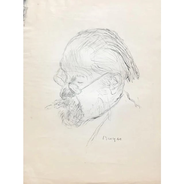 Hans Berger, Portrait d'homme à lunettes, 1920, Lithograph For Sale - Image 6 of 6