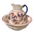Antique S F & Co Indian Pattern Pitcher/Wash Basin Set For Sale