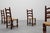Wood Mid-Century Brutalist Chairs in Wood and Wicker, Belgium, 1970s, Set of 8 For Sale - Image 7 of 17