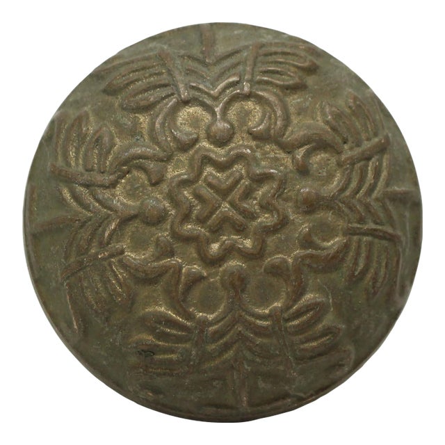 Collector's Quality Bronze Round Door Knob For Sale