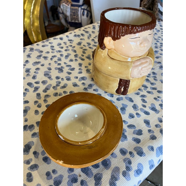Up for consideration is a beautiful vintage ceramic Monk figure cookie jar. This would look lovely in your home and it is...