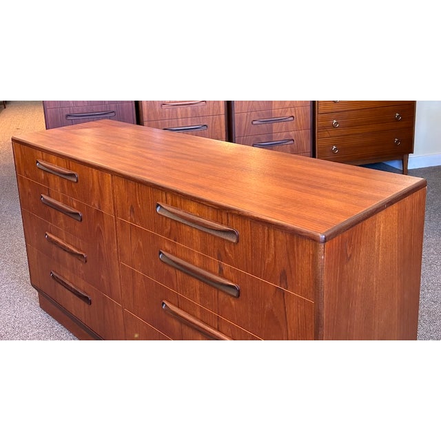 Mid Century Modern Double Bank Teak Chest of Drawers by G-Plan, Uk c.1960 For Sale - Image 9 of 9
