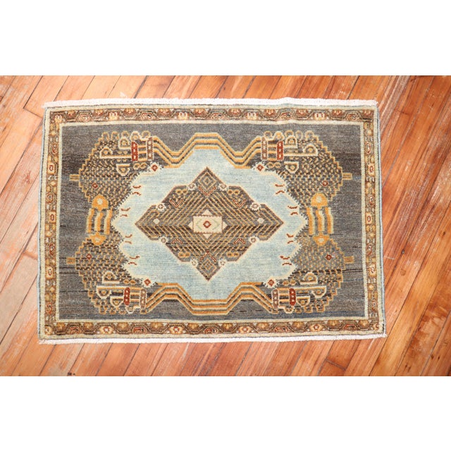Antique Persian Senneh Early 20th Century Rug - 1'11" x 2'8" For Sale - Image 10 of 11