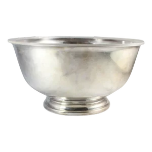 Mid 20th Century Gorham Silver Plate Yc 784 Serving Bowl Round Footed