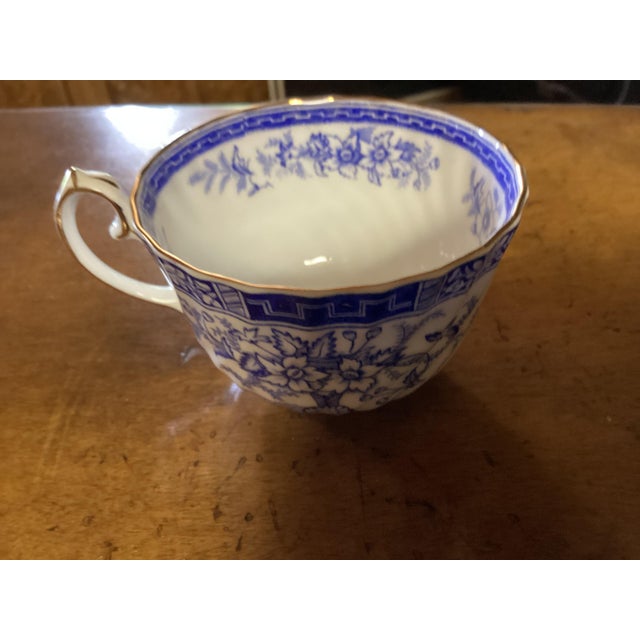 1950s 1950s Gladstone Rhapsody Blue and White Tea Service - 20 pcs For Sale - Image 5 of 7