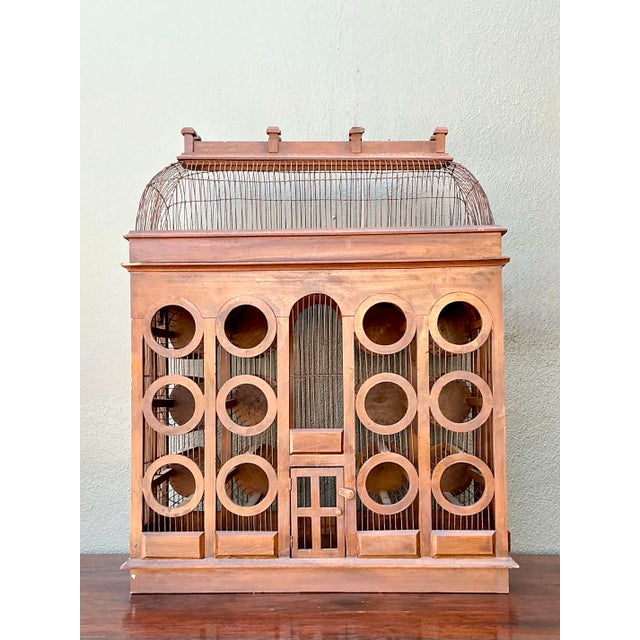 Vintage Gothic Bird Cage Wine Rack For Sale - Image 11 of 12