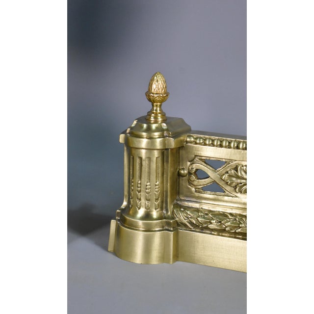 Metal Napoleon III French Fire Dogs in Bronze, 19th Century, Set of 2 For Sale - Image 7 of 14