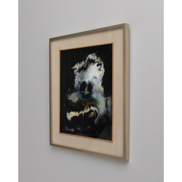 Mid 20th Century 20th Century Belgian Artwork With Metal Frame For Sale - Image 5 of 8