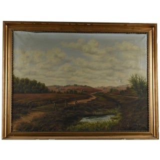 Landscape, Oil on Canvas, Early 1900s, Framed For Sale