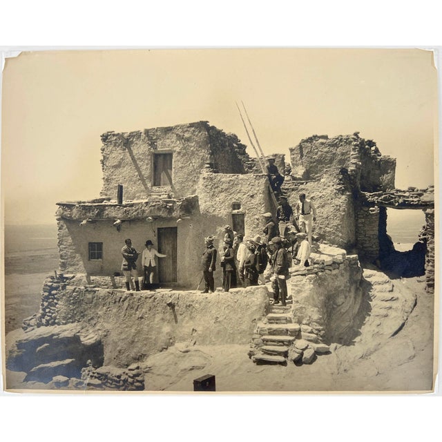 Mary Pickford and Douglas Fairbanks at Walpi First Mesa Hopi Village 1920 Photograph Original Sepia toned Silver gelatin...