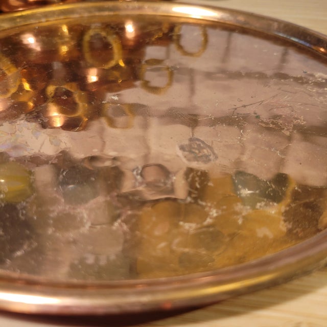 Zint Mid-Century Hammered Copper Cup Set- 7 Pieces For Sale In New York - Image 6 of 10