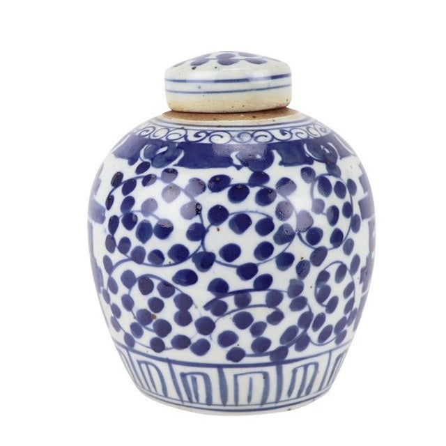 Beautiful and classic petite double happiness ginger jar with a vine design. Looks lovely on a mantle or anywhere in your...