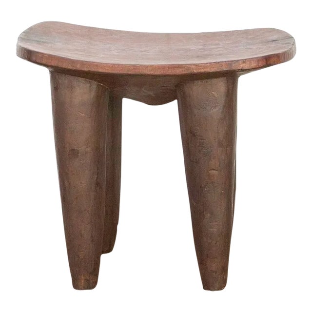 Hand-Carved Rustic Senufo Side Table For Sale