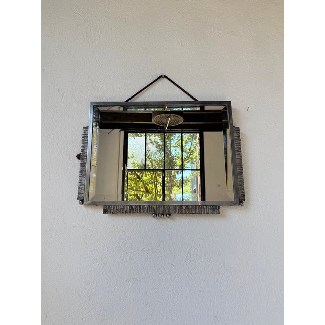 Art Deco Silver-Plated Metal Mirror, 1930s For Sale - Image 18 of 18