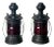 1900 Red Glass Ship's Lanterns - a Pair For Sale