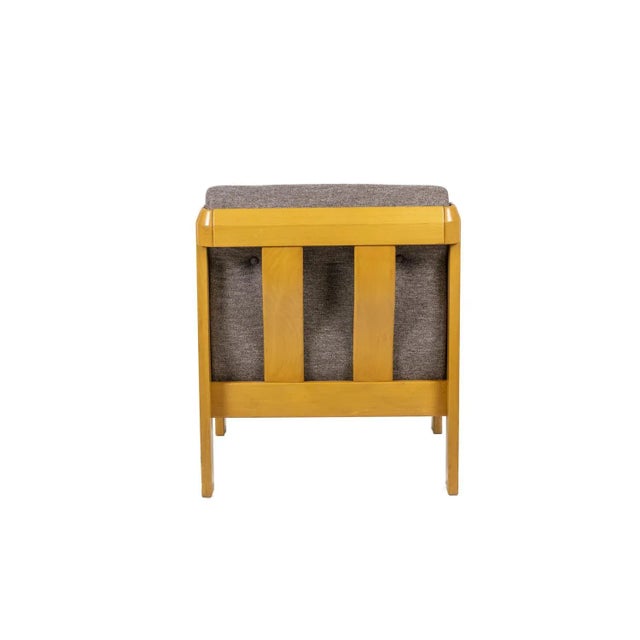 1960s Beech & Fabric Armchairs, 1960s For Sale - Image 5 of 14