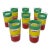 Summery Set of Colorful Striped Glasses For Sale