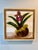 Original design of a Lady Slipper Orchid in rich jewel tones accented by a custom vintage-look wood frame. Acrylic on...